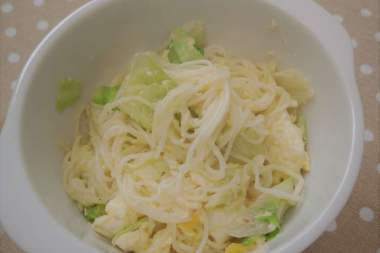 レタスと卵でそうめんチャンプルー レシピ 作り方 By Yuminoske クックパッド