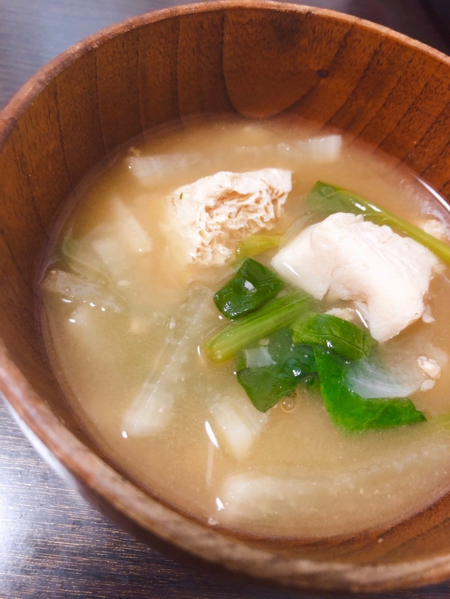 旨味♪冷凍豆腐と大根の味噌汁の画像