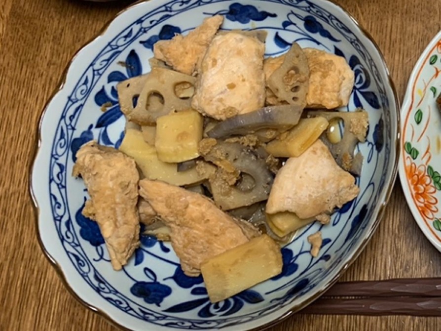 鶏肉と根菜の蒸し炒め煮の画像