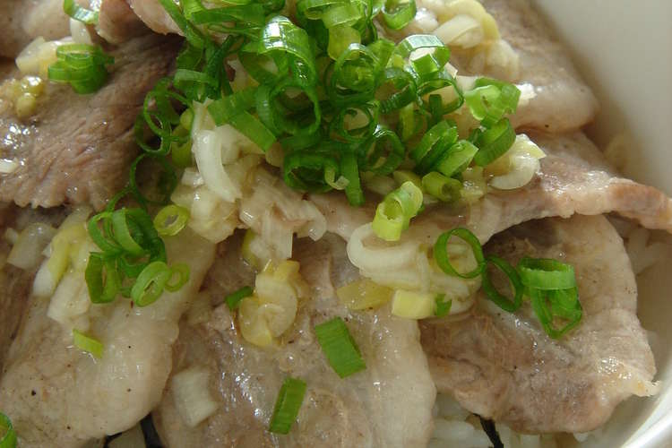 塩 豚 丼 ネギ