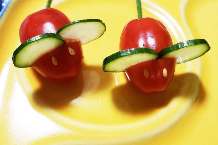 ミニトマトの可愛いねずみさん レシピ 作り方 By クーガー クックパッド