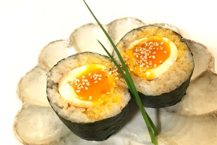 とろ り半熟 味玉おにぎり レシピ 作り方 By Noripetit クックパッド 簡単おいしいみんなのレシピが361万品