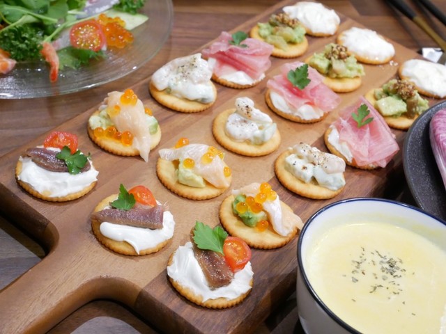 リッツパーティー クラッカー カナッペ レシピ 作り方 By かなにゃゃん クックパッド