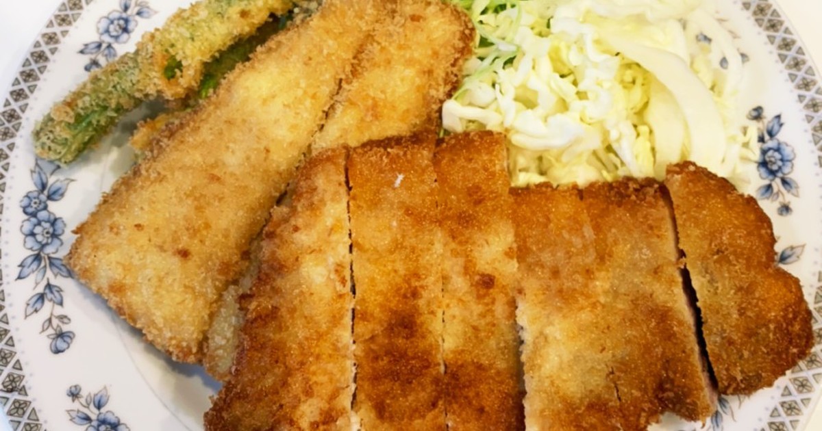 とんかつとアスパラ 白身魚のフライ レシピ 作り方 By あおちゃんママ クックパッド 簡単おいしいみんなのレシピが373万品