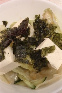ドレッシング簡単！韓国豆腐チョレギサラダ