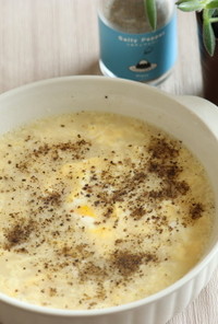 生胡椒と卵のとろみスープ