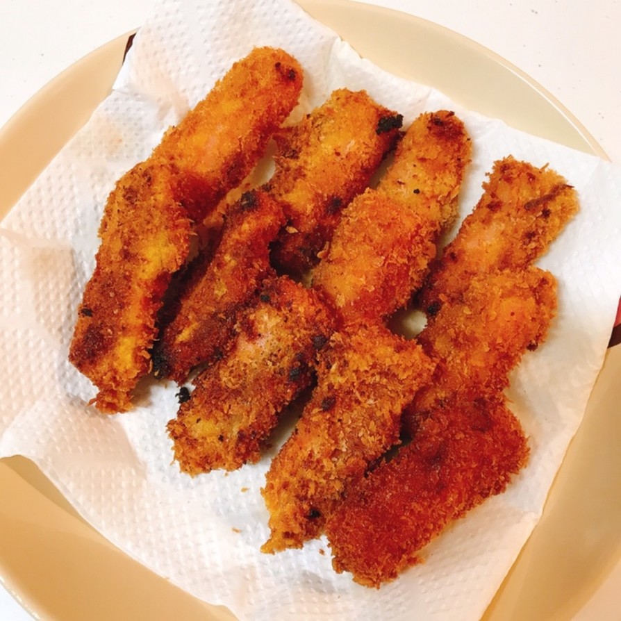 魚肉ソーセージのカレー風味フライの画像