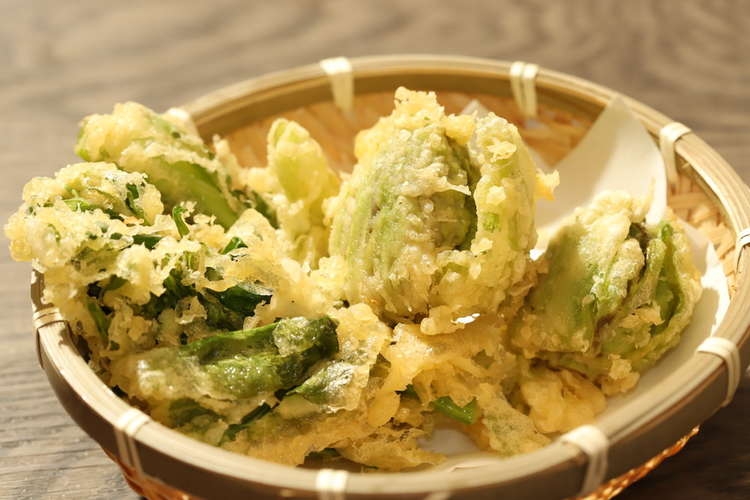 衣がサクサク ふきのとうと菜花の天ぷら レシピ 作り方 By Cookingdo クックパッド 簡単おいしいみんなのレシピが370万品