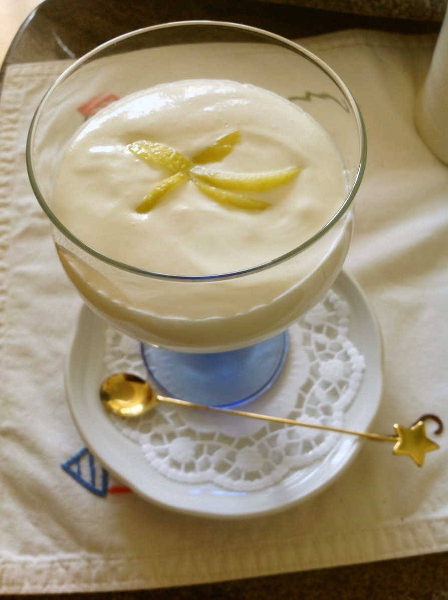蜂蜜レモンのデザート♪レモンシラバブの画像