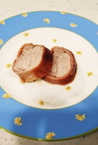 簡単☆美味しい豚ヒレ肉の生ハム巻き♪