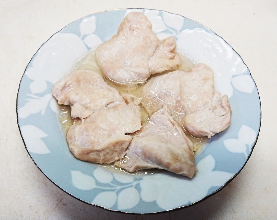 レンジで蒸し鶏(サラダチキン)の画像
