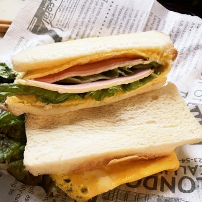 フライパン１つで簡単！ホットサンドイッチの写真