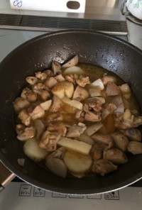 鳥サトイモ長芋の煮物