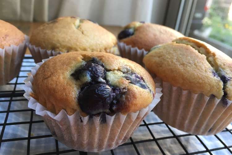 シンプル 米粉のブルーベリーマフィン レシピ 作り方 By あきのぶどう クックパッド 簡単おいしいみんなのレシピが365万品
