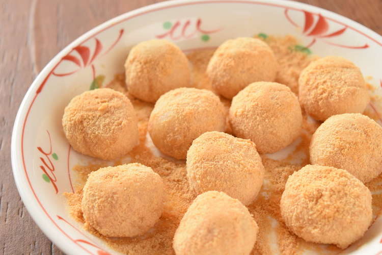 きな粉と大豆を使った豆団子 レシピ 作り方 By 城西大学医療栄養学科 クックパッド 簡単おいしいみんなのレシピが352万品