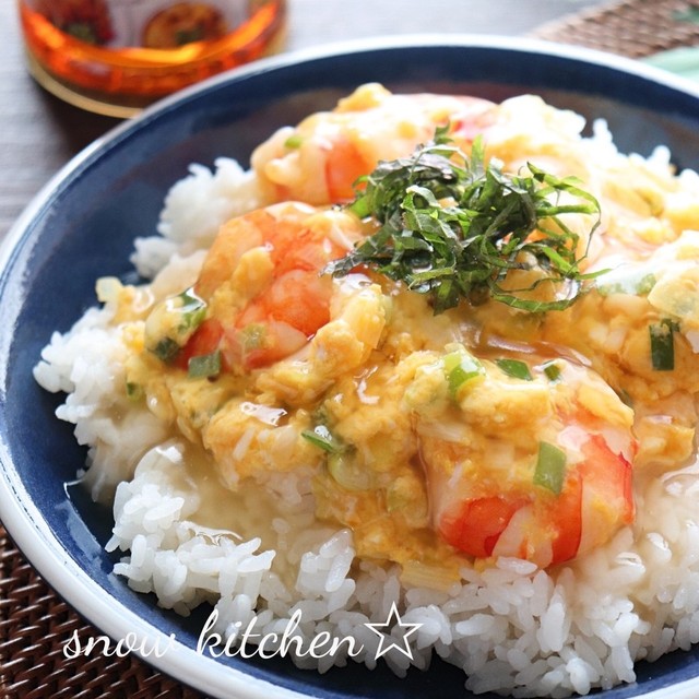 これ うま 海老玉あんかけ丼 レシピ 作り方 By スノーキッチン クックパッド 簡単おいしいみんなのレシピが360万品