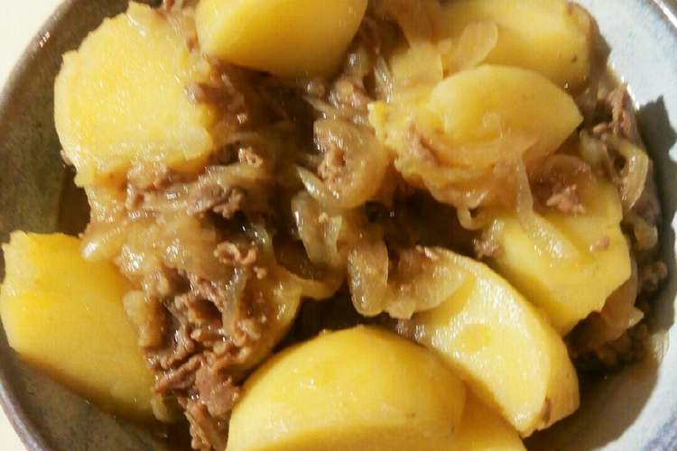 簡単 煮込み10分我が家の定番肉じゃが レシピ 作り方 By ｒｏｋｏ ｓキッチン クックパッド 簡単おいしいみんなのレシピが366万品