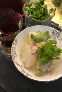 連鍋湯〜豚バラ大根スープ〜四川風ダレ