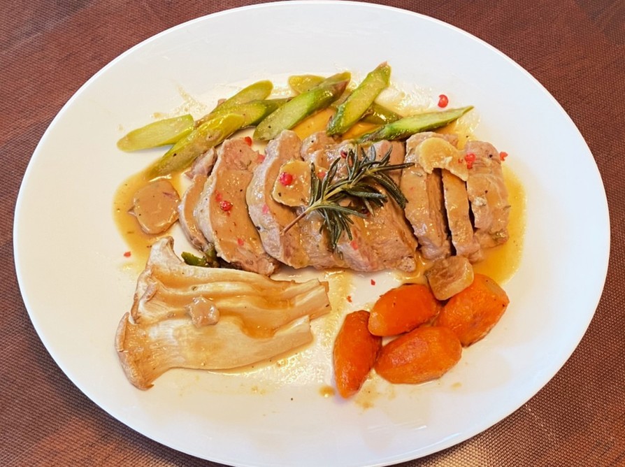 豚ヒレ肉のマスタードとハーブ添え レシピ