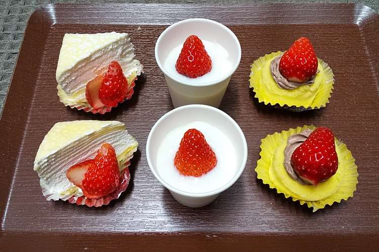 おうちで簡単 いちごのデザートバイキング レシピ 作り方 By パティシエールはち クックパッド