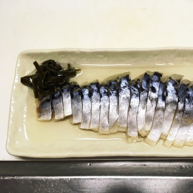 冷凍塩サバのしめ鯖の写真