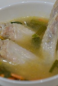 手羽先のあっさり生姜風味スープ(20分)