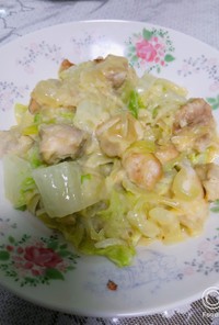 白菜とチキン簡単クリーム煮( ´ч` )