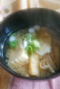 タケノコと生姜の味噌汁