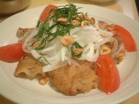 *薄切り豚肉でカリっとジューシーサラダ*