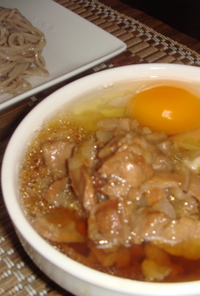 激ウマ❤そばのつけ麺風（肉野菜卵つけ麺）