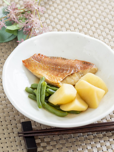赤魚の煮付け【入院食㉖昼/主菜】の写真