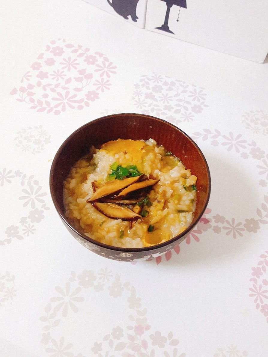 生米から作る中華粥の画像