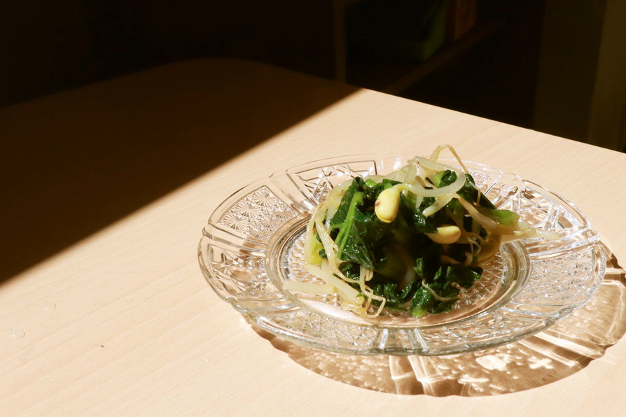 伝統野菜川俣菜ともやしのナムルの画像