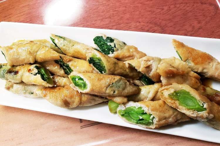 簡単 菜の花肉巻き お弁当にも レシピ 作り方 By Moyusu873 クックパッド 簡単おいしいみんなのレシピが373万品