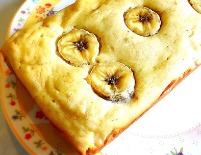 超ヘルシー♡もちもちバナナ豆乳米粉ケーキの写真