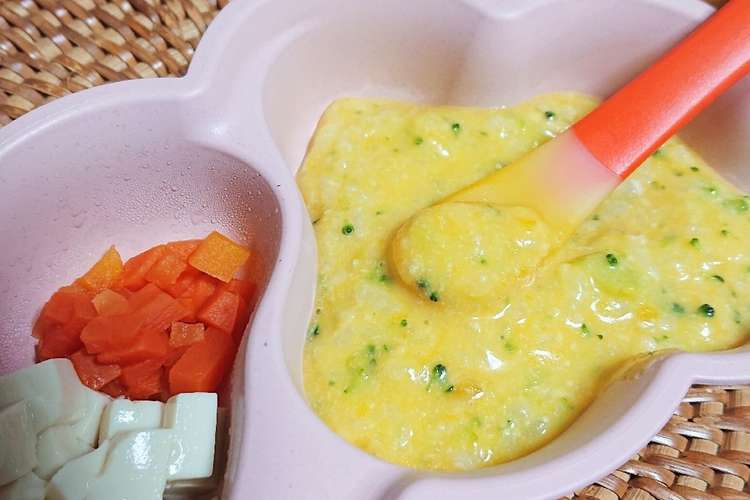 かぼちゃのミルクかゆ 離乳食初期 中期 レシピ 作り方 By Airi クックパッド 簡単おいしいみんなのレシピが376万品