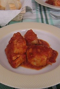 スペイン家庭料理　カツオのトマト煮