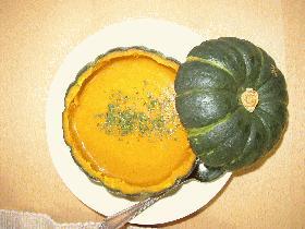 全部食べれる!かぼちゃ丸ごと冷たいスープ