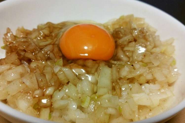 ご飯がすすむ ごま油タマネギtkg レシピ 作り方 By ぽんきちっちーず クックパッド 簡単おいしいみんなのレシピが356万品