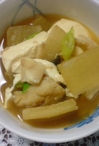絶品☆白身魚と大根の豆腐チゲスープ