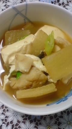 絶品☆白身魚と大根の豆腐チゲスープの画像