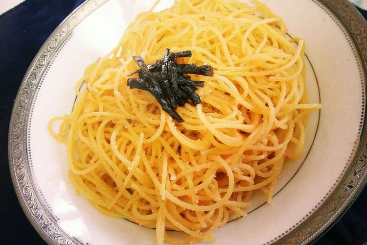 簡単 材料4つのたらこのパスタ レシピ 作り方 By パティシエjunko クックパッド