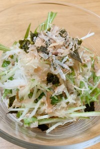 大好評♡水菜と大根の簡単4stepサラダ