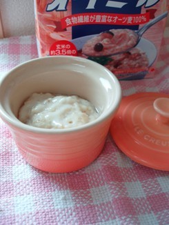 【離乳食】オートミールのミルク煮の画像