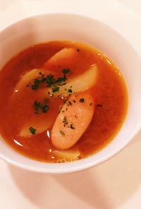 新玉ねぎのカレースープ