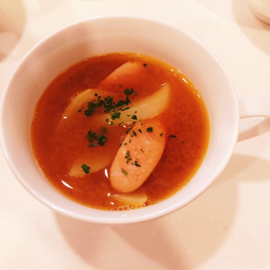 新玉ねぎのカレースープの画像