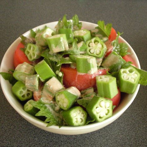 さっぱり夏野菜のサラダ