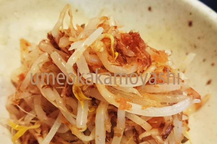 簡単 レンジで黒豆もやしの梅おかか和え レシピ 作り方 By 紅茶メロン クックパッド