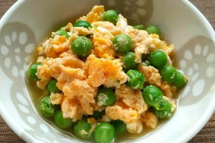 うすいえんどう豆の卵とじ レシピ 作り方 By ぷく クックパッド