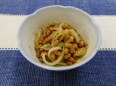 新玉ねぎの納豆和えの写真